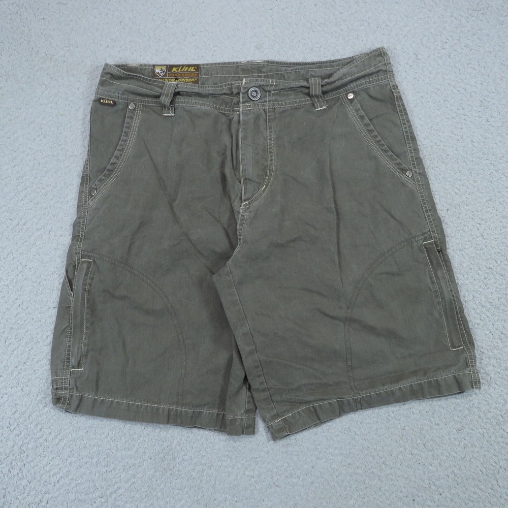 Kuhl Mens 32 Ramblr 10 Shorts Crag Series Hiking Cargo Brown Lightweight Trek